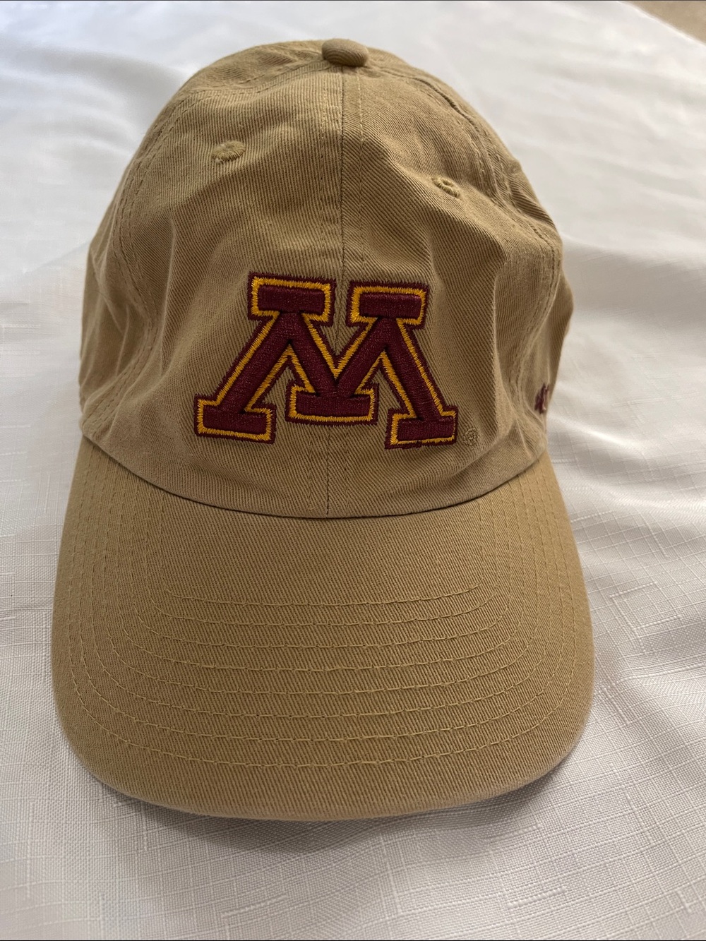 Minnesota gophers 47 Brand Baseball Cap with Maroon & Gold 'M' Logo
